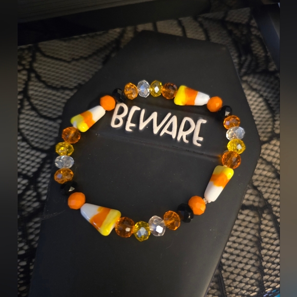 Glass Crystals/Beads Candy Corn Bracelets set of 2! - Picture 7 of 14